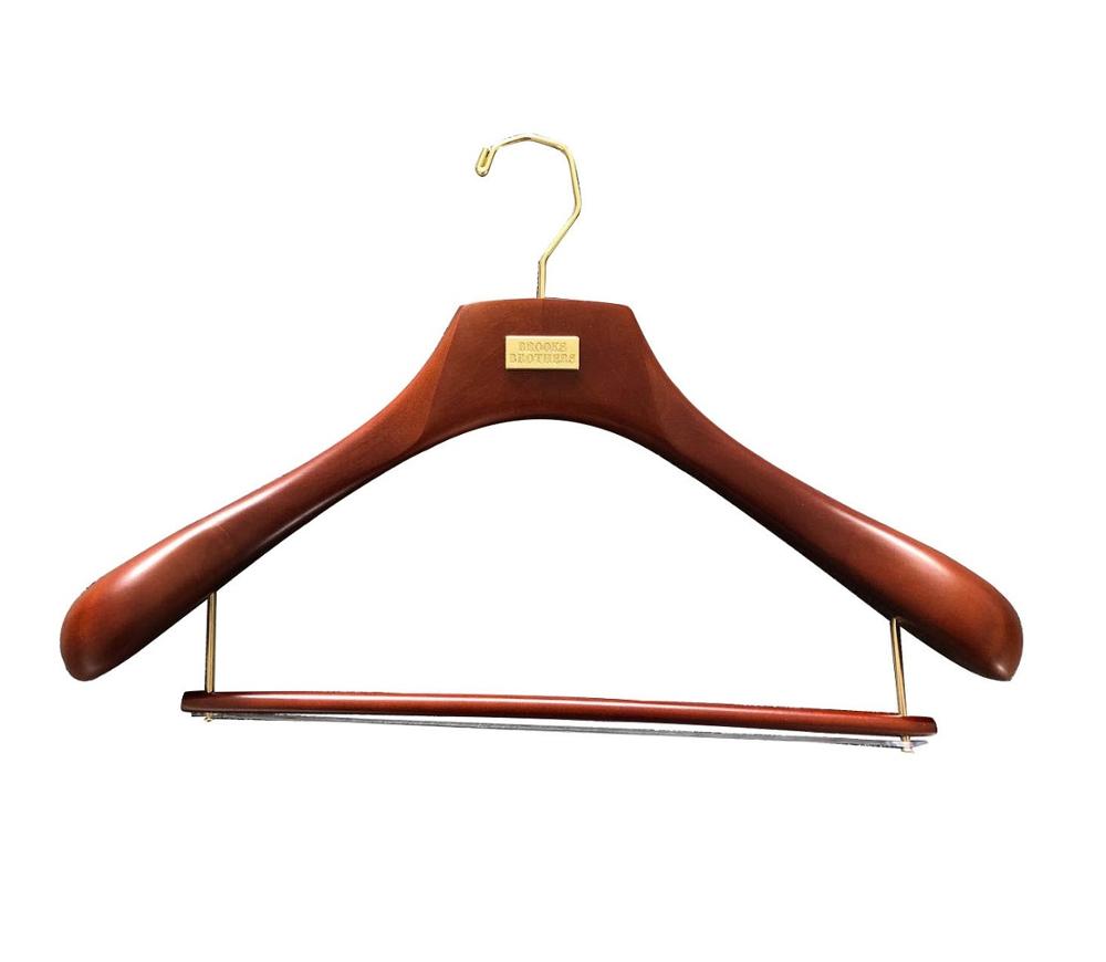 

Factory directly supply custom classic wooden suit hanger for brand cloth
