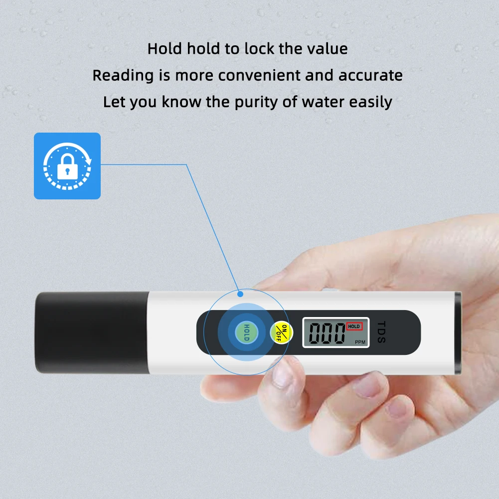 Details about   Digital Electric TDS Meter PPM Tester Hydroponics Water Test Pen purity US 