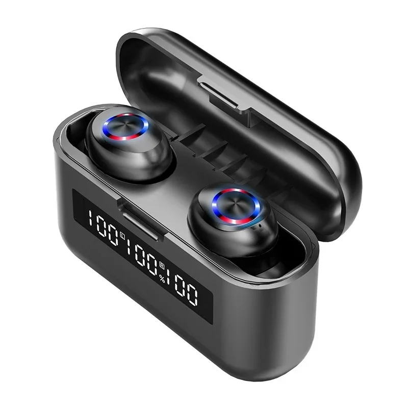 

2021 audifonos-bluetooth amoi ecouteur bluetooth amoi f9 - noir headset earphones with charging box wireless