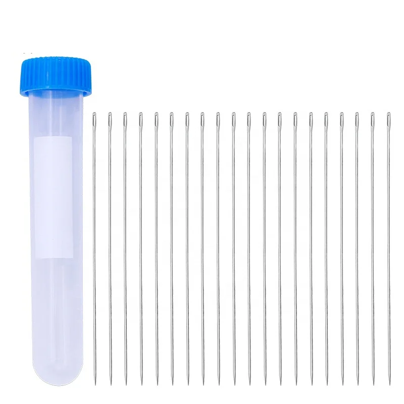 

20Pcs/Set Hand Sewing Needles Household Beads needle Embroidery Needle, Silver