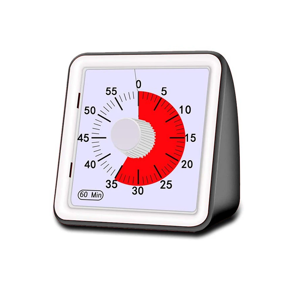 

Visual 60min Analog Timer Silent Countdown Timer Management Tool For Kids And Adult