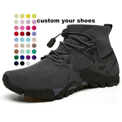 Size 36-47 New Mesh Breathable Mens Hiking Shoes Outdoor Trail Trekking Mountain Climbing Sports Shoes For Male Summer Sneakers