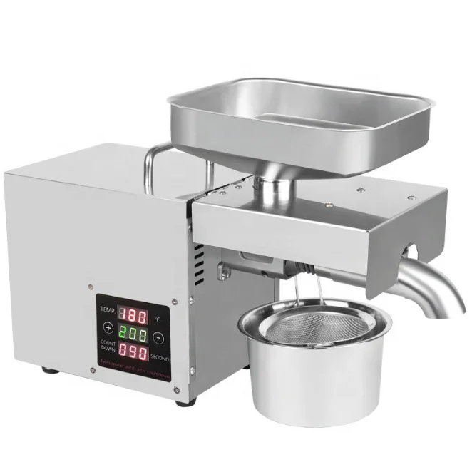 

Food Grade Stainless Steel Temperature Control Hot and Cold Oil Press Machine for Sunflower Seed /Peanut