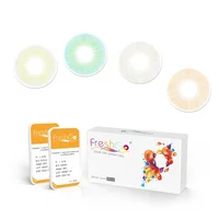 

Free shipping cheap freshgo HIDROCOR II colored contacts lenses high quality soft prescription color circle lens for eyes