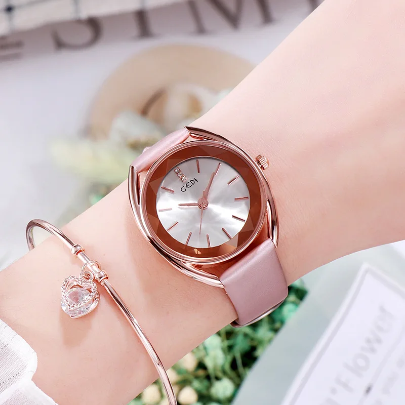 

Top Brand Women's Watches Fashion Leather Wrist Watch Vintage Ladies Watch Waterproof Japan Movement, Optional