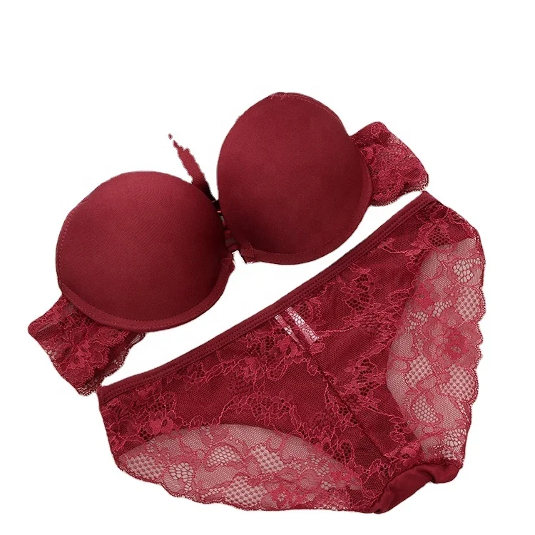 

New Underwear Bra With Beautiful Y-shape Back Gathering Sexy Bra Penty