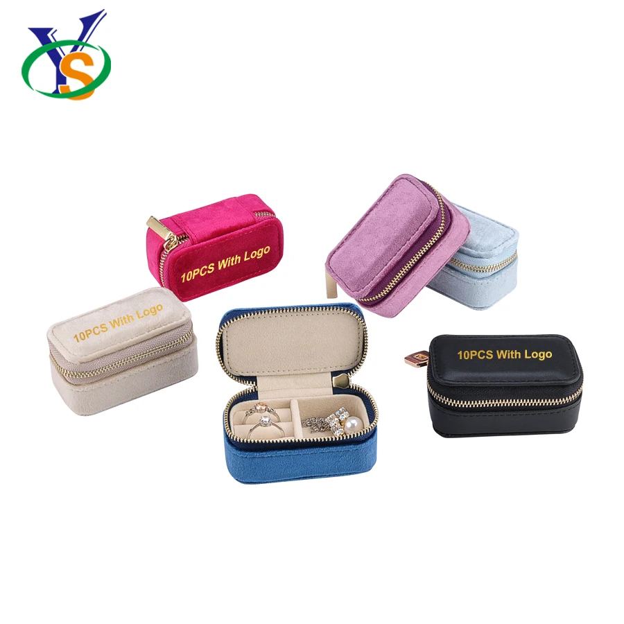 

Luxury Ring Gift Velvet Diamond Case Custom Small Cheap Rectangle Travel Ears Jewelry Packaging Box, Blue/black/red/purple/beige/white/pink