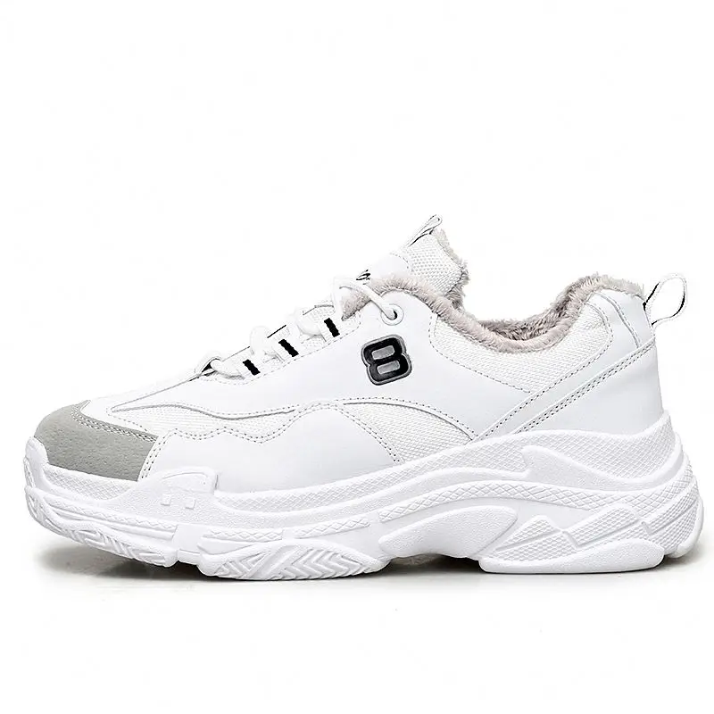 

New products winter warm plush fashion walking shoes men casual shoes, Optional