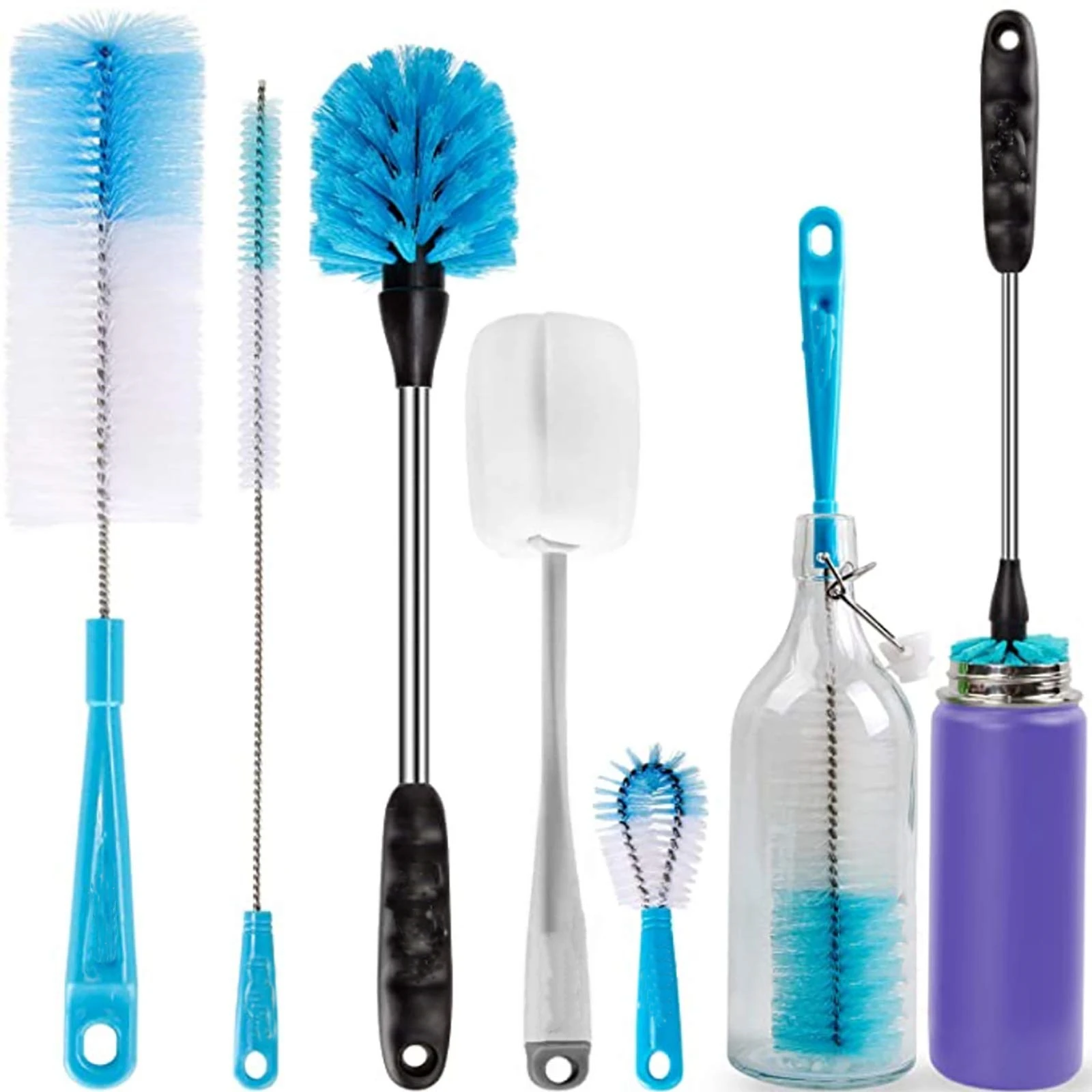

Hot Selling long Brush Set Cleaner Cleaning Brushes Beer bottle cleaning brush set