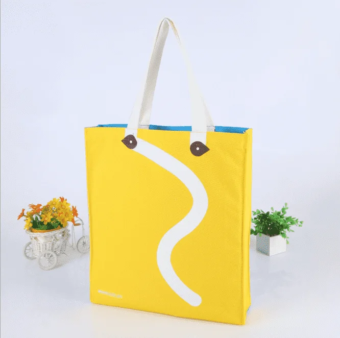 

Unisex Handbags Custom Logo Text Print Tote Bag Grocery Factory Wholesale Price Casual Canvas Tote Bag, Beige, white, black etc