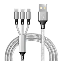 

New fast charging USB 3 in 1 Cable USB Type C Mobile Phone For Samsung S9 for xiaomi mi9 redmi Charging Charger Micro USB Cable