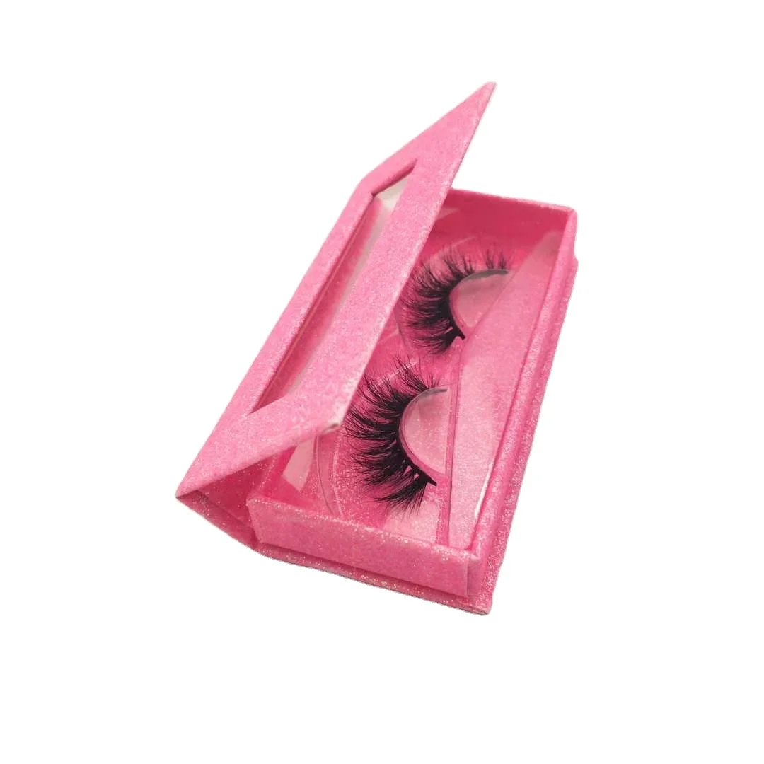 

2021 Lashes5d Wholesale Vendor Bulk Mink Eyelashes Private Label Pink Custom Lash Box Natural Eyelash, Black