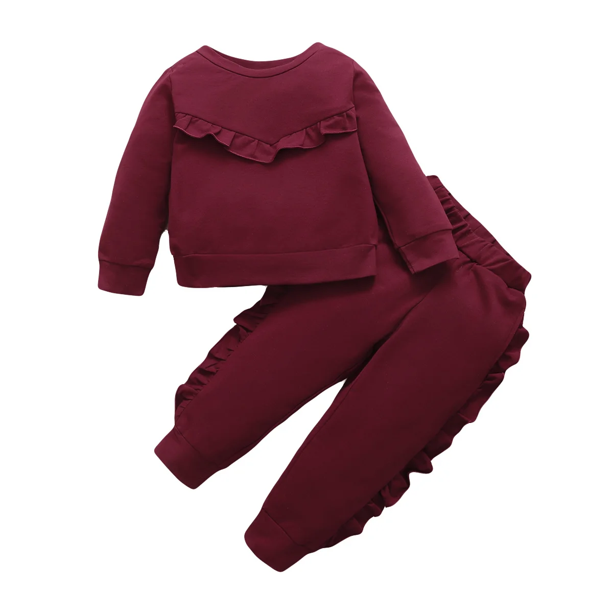 

Hot sale Infant Toddler baby boy girl clothing 100% Cottonbaby girl pant baby winter clothing sets, Mix color