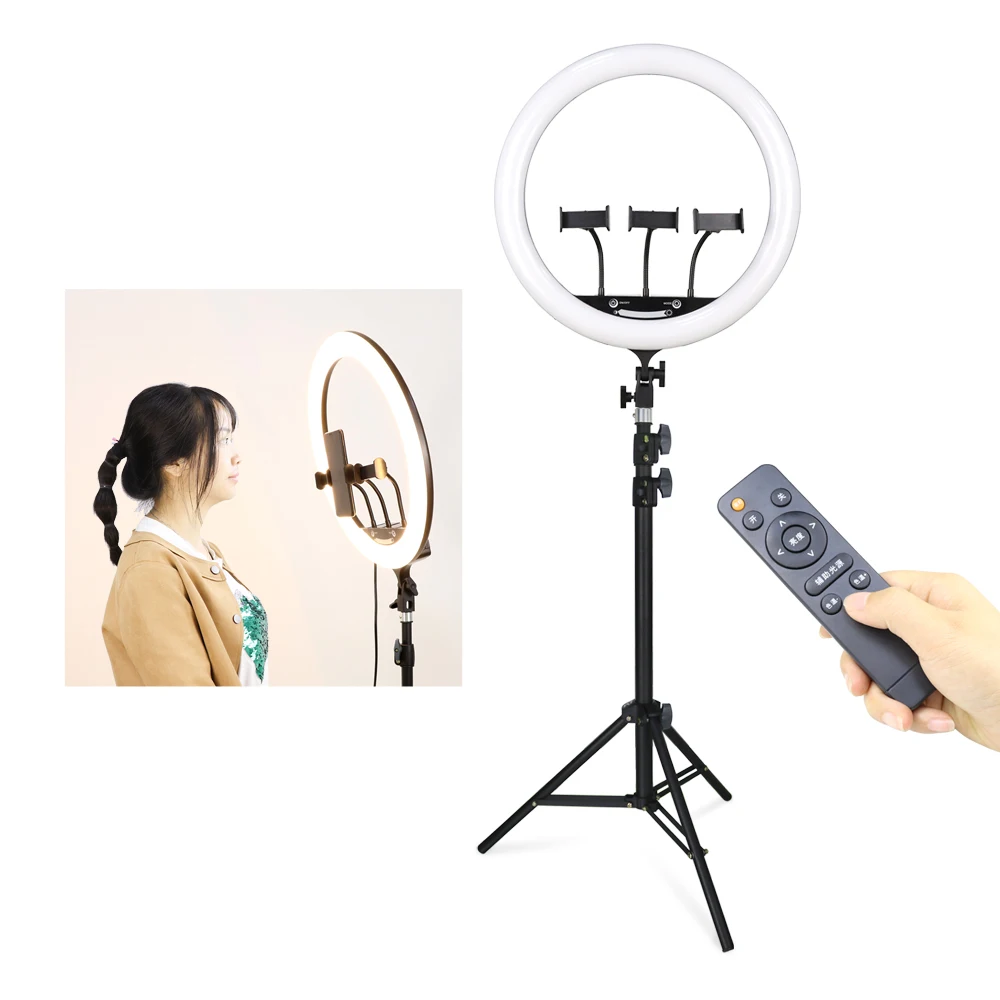 

18_inches _dimmable _beauty light kit with 210cm tripod ,LED ring_light