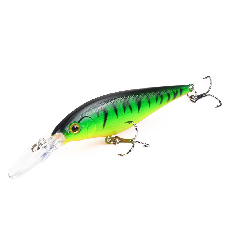 High Quality Minnow Lures 3d Eye Long Tongue 11cm 9.5g Topwater ...