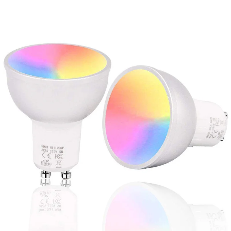 Alexa Google 5W spotlight with remote control high brightness smart Wifi connection Led light Cup RGB A60 bluetooth bulb