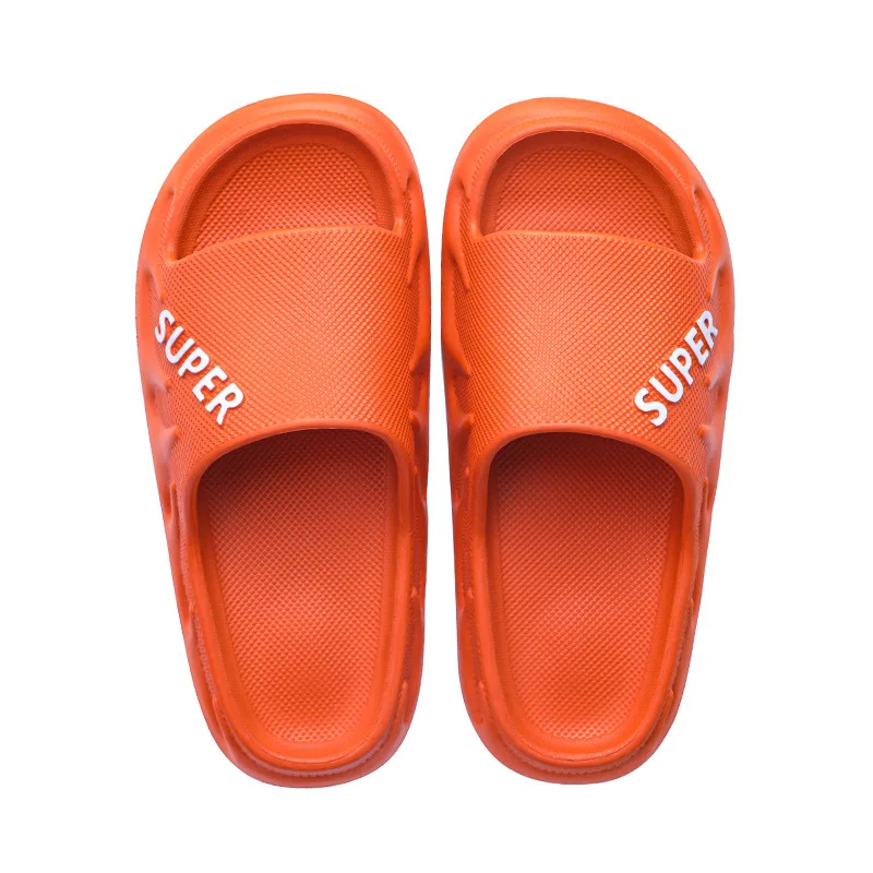 

Summer home indoor bathroom slippers anti slip EVA stepping on excrement feeling drawing home sandals OEM customization