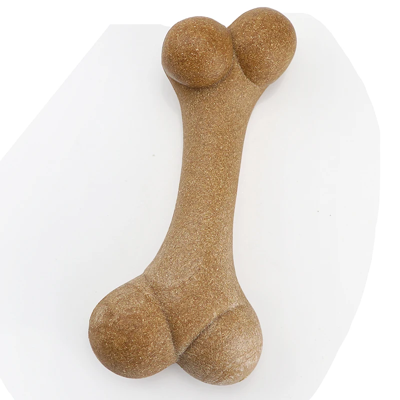 
Wholesale Pet Molar Toys Nylon Dog Bone Toys Indestructible Dog Teething Toy Bamboo Wood Bone Shape Dog Chew Bones 