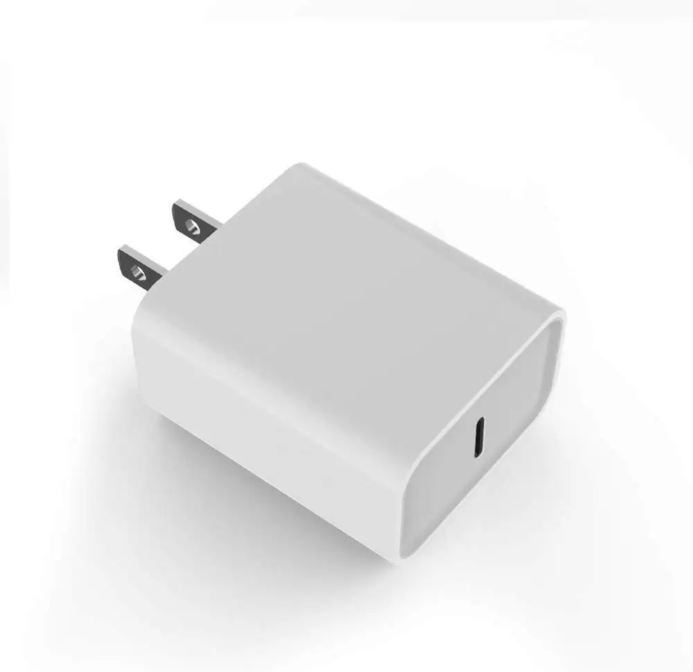 

SChitec PD 18W One Type C Port USB C Wall Charger for Tablets and Phones with Power Delivery White Color, Black, white