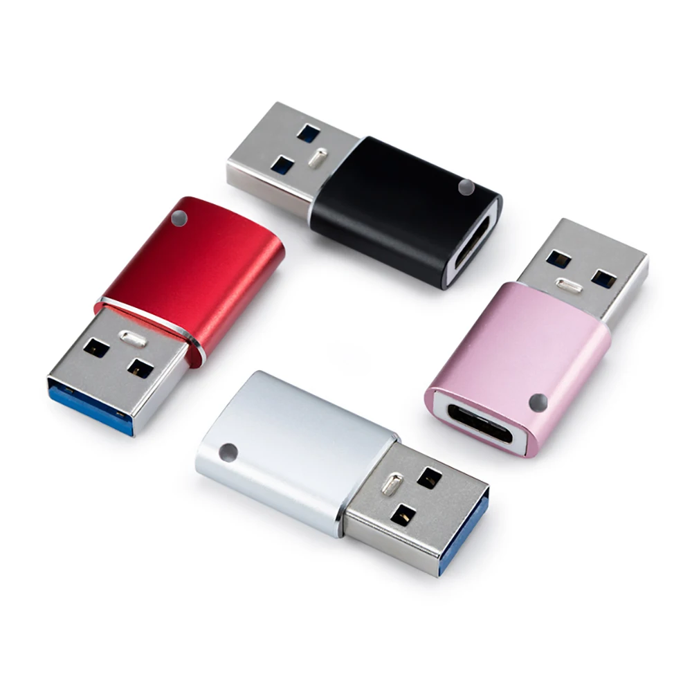 

Dataroad Usb 3.0 Otg Type C Cable Adapter Usb C Male To Otg Charger Data Converter for Samsung Xiaomi Redmi Note Huawei Macbook, Black sliver red pink