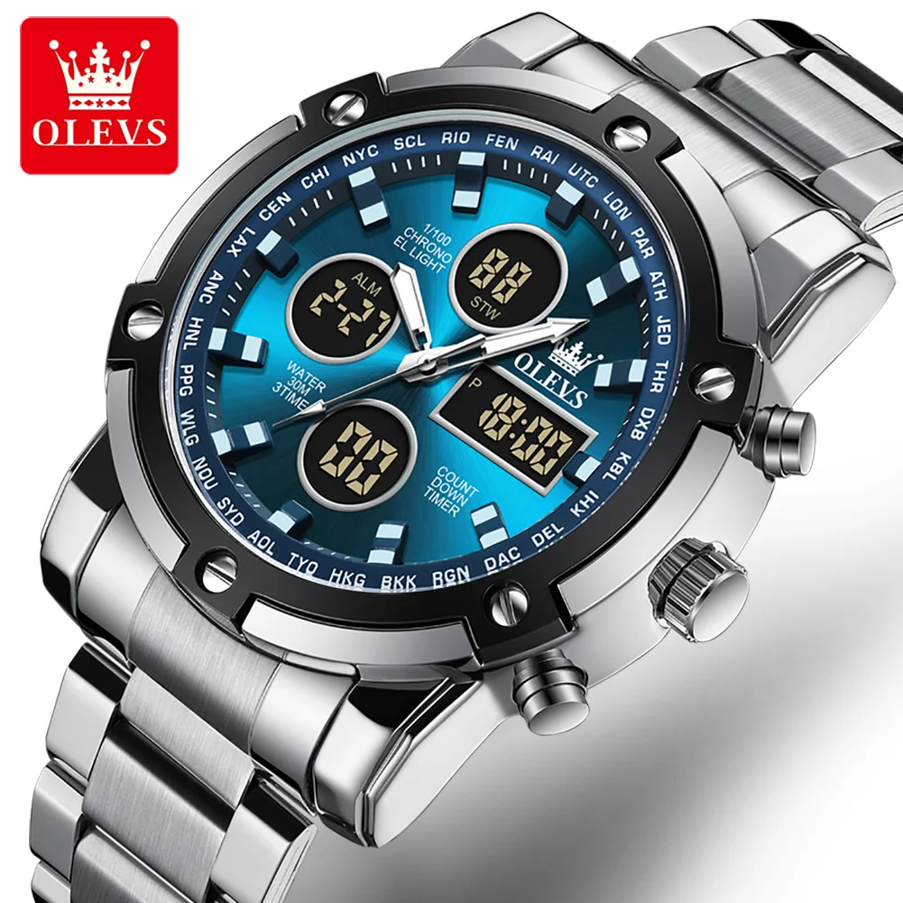 

OLEVS 1106 Watch 30m Waterproof Sport Digital Electronic Wristwatch For Men