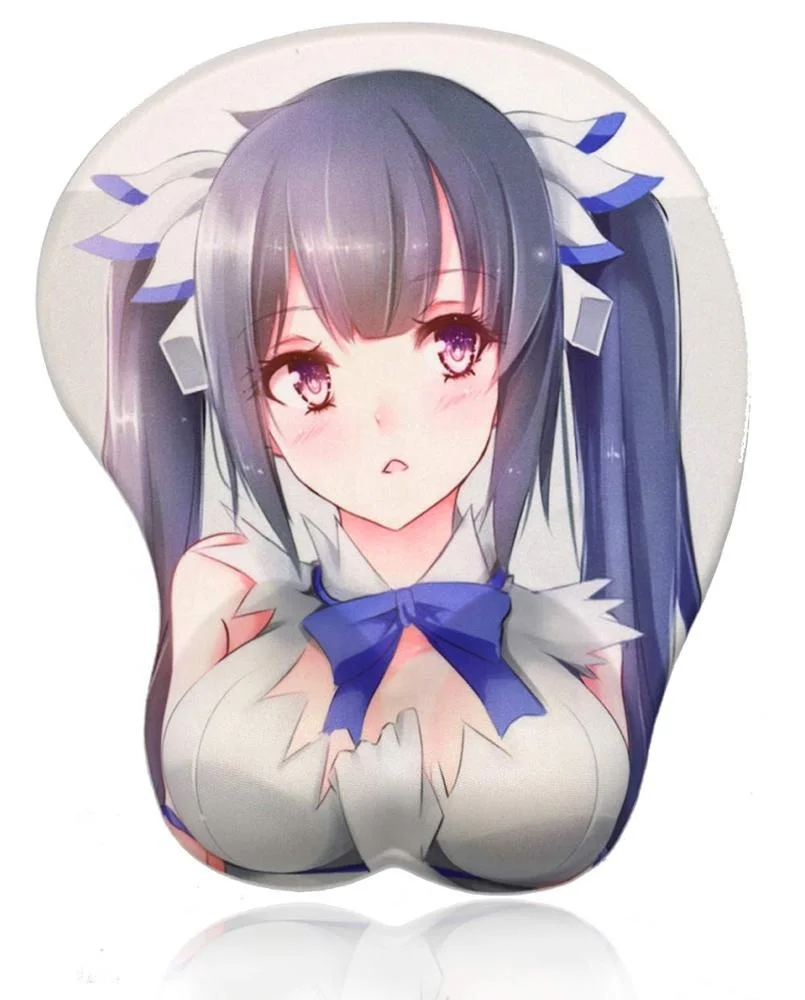 

3D Custom Printed Boobs Mouse pad with Silica Gel Anime Wrist Rest sexy