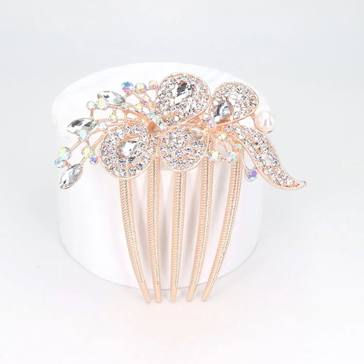 

Bridal Haircomb Wedding Hair Accessories Crystal Jewelry Hairpins Headpieces Handmade HairCombs