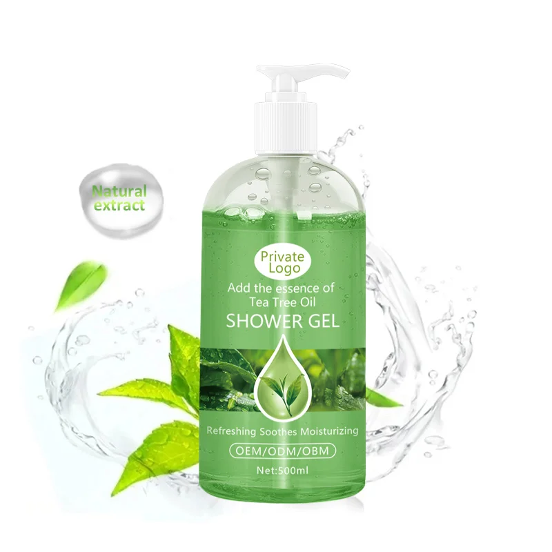 

Supplier Price Best Selling Tea Tree Oil Shower Gel Natural Organic Soothes Moisturizing Skin Clearing Body Wash