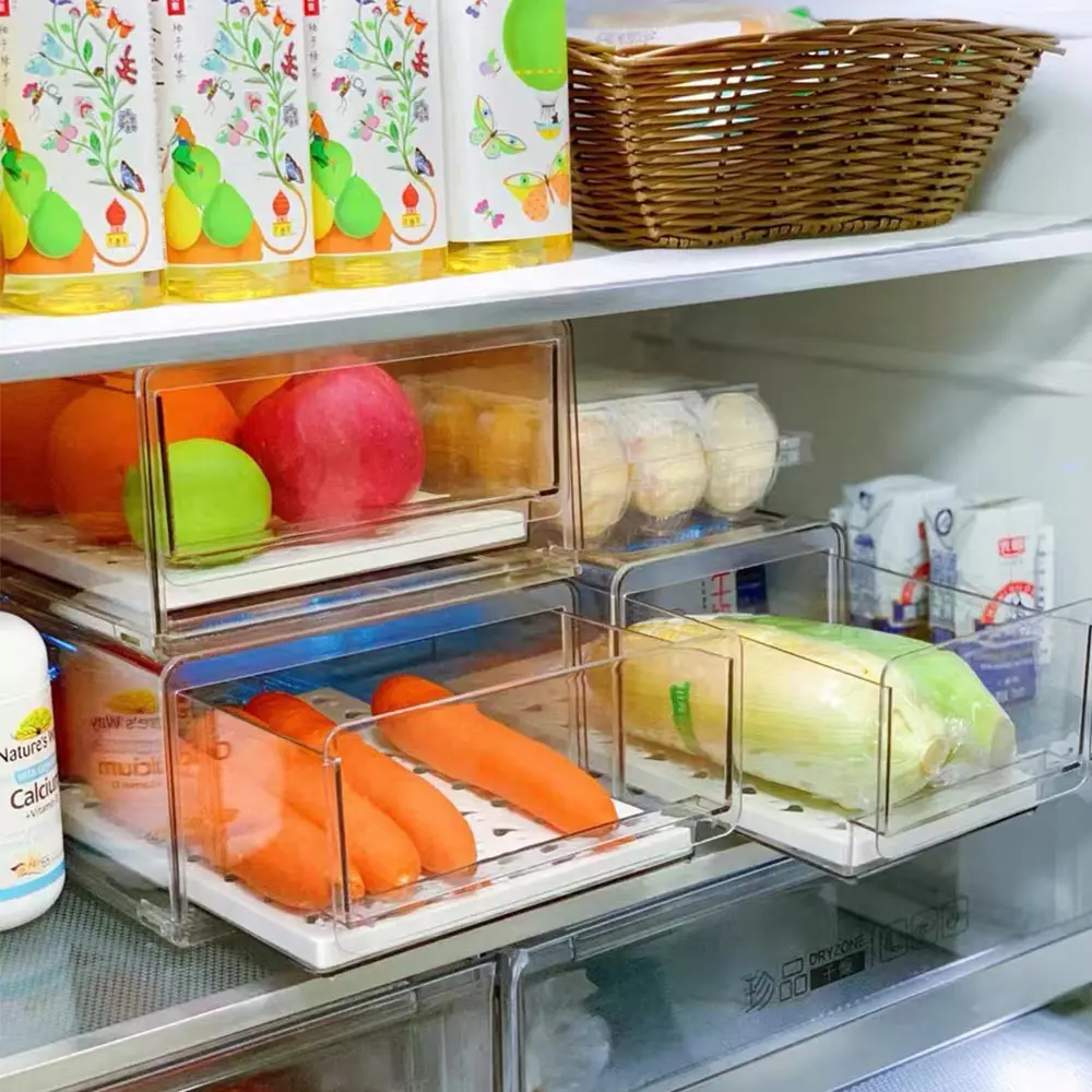 

Drawer food storage box refrigerator drawer storage diversified storage