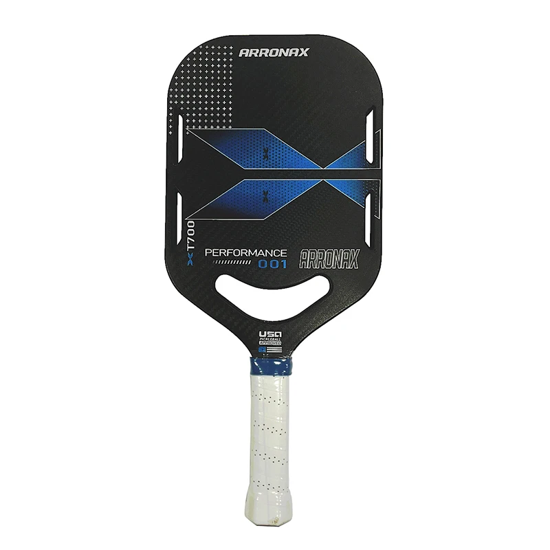 Arronax 16mm Core Long 5.5" Handle Spinny Carbon Friction Surface Reactive Honeycomb Polymer Core Pickleball Paddle