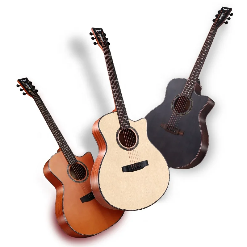 

Bullfighter D1A wholesale price Guitar supplier Top Solid Spruce gloss 6 strings Acoustic Guitar Acoustic for sale, Colorful