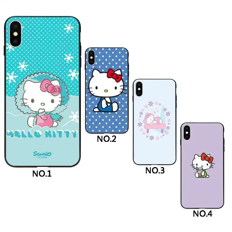 

Lovely Hello kitty tpu cover phone case for Samsung, Black