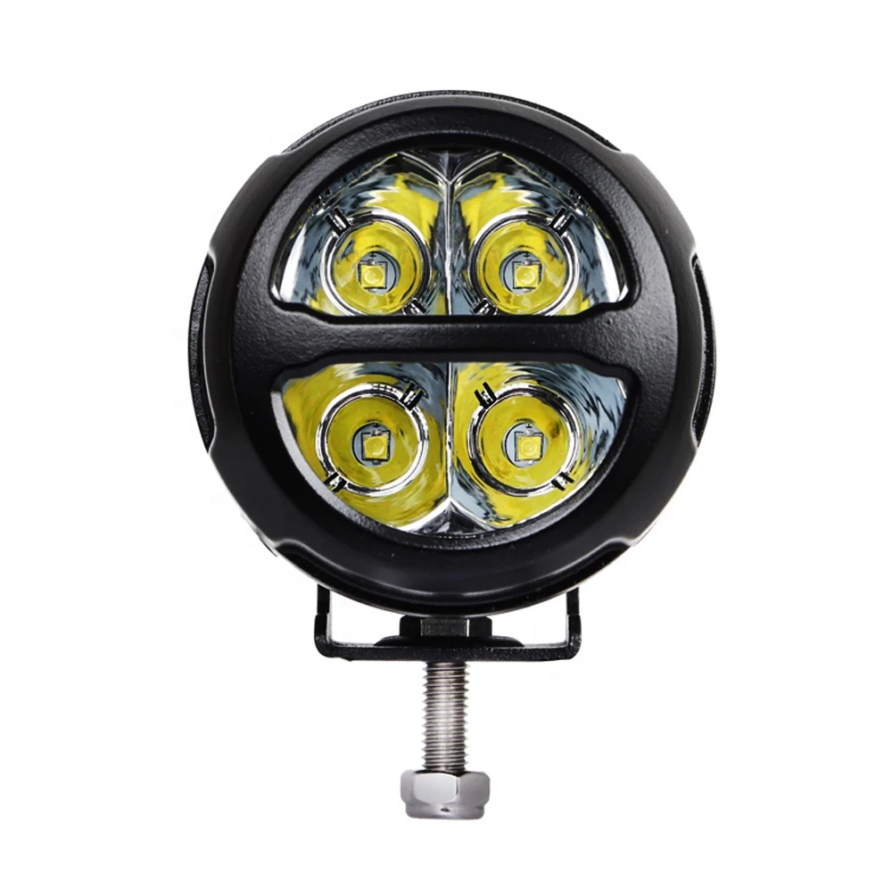 Nieuwe Originele Mini Driving Light Laser Gun Voor Motorfiets Dual Color Wit Geel Led Driving