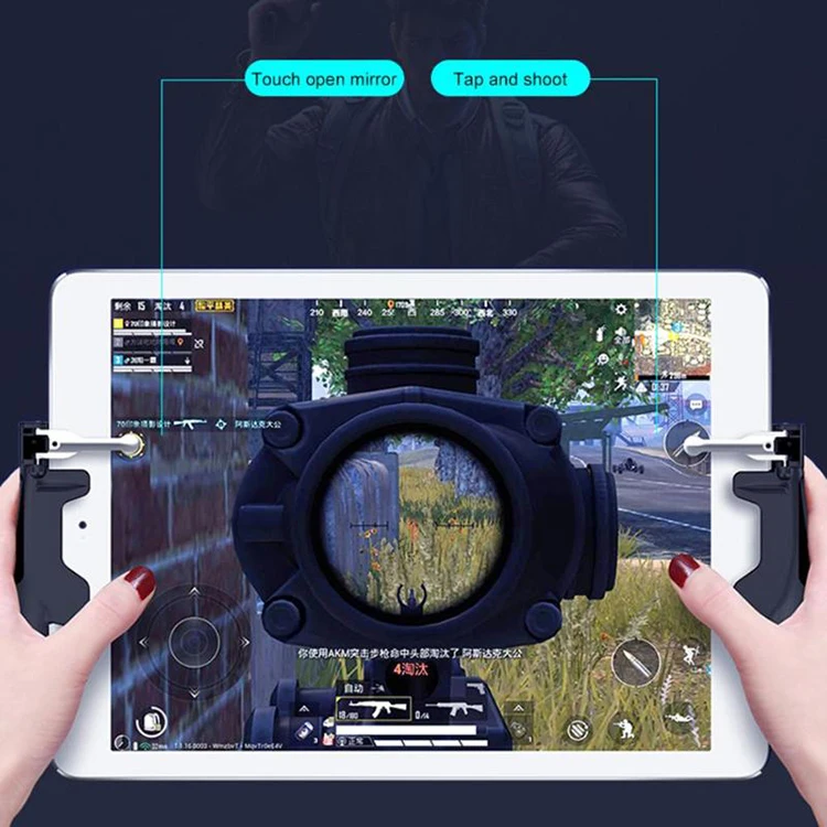 H7 Tablet Game Controller Joystick Trigger Mobile Gamepad Handle for PUBG