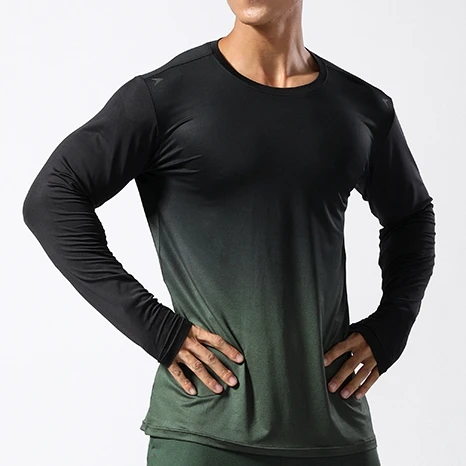 

Men gym activewear new design men long sleeve shirts workout athletic fitness jogging training long sleeve shirts for men, Customized colors