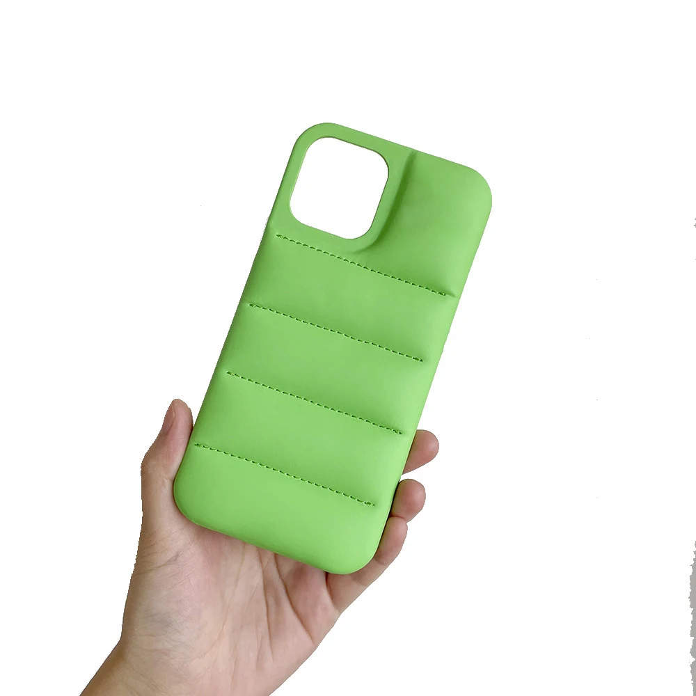 

Best Retail Phone Case Winter Down Jacket Series Mobile Phone Protective Case For Iphone, As shown