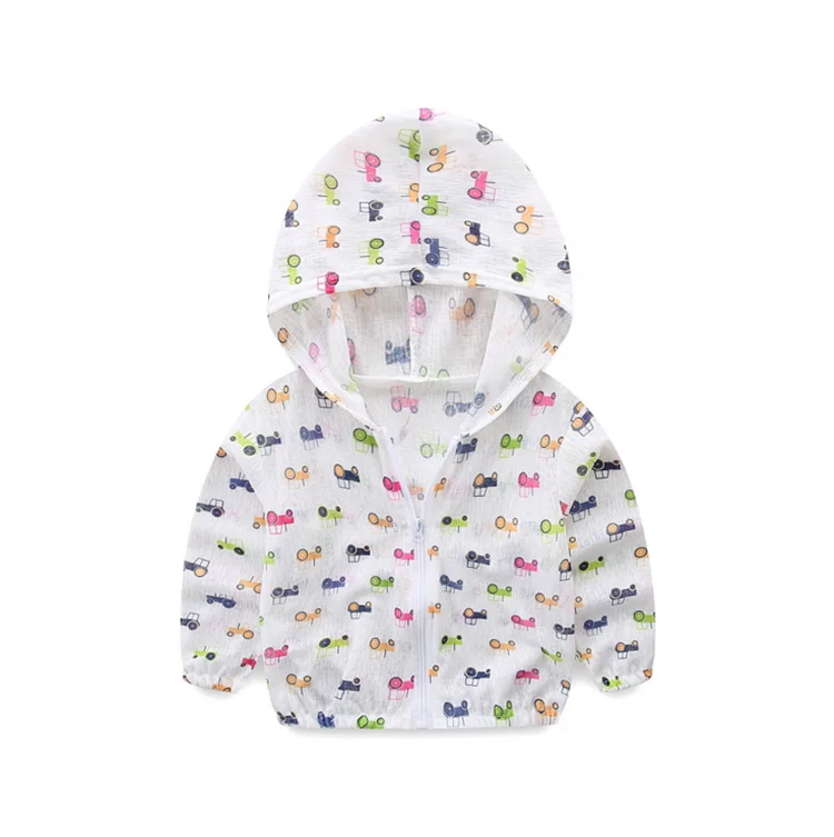 

Amazon hot sale nice price Fashion Pattern Summer Baby Kids Coat Zipper Clothing