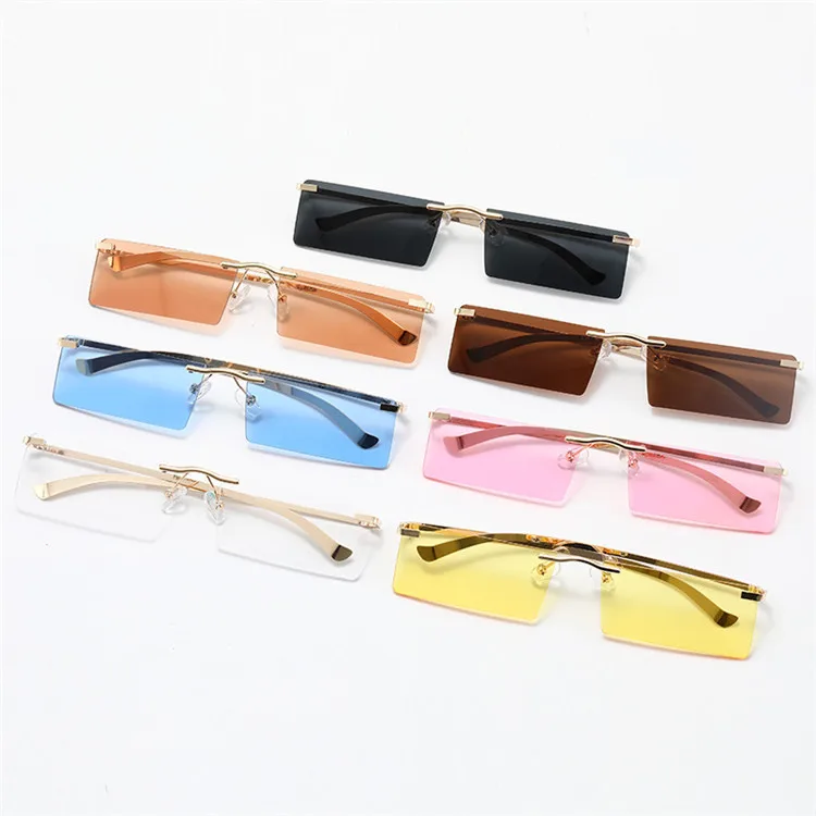 

New Small Square Sunglasses Fashion Street Shooting Net Red Sunglasses Women Trendy Sunglasses Glasses, Picture shows