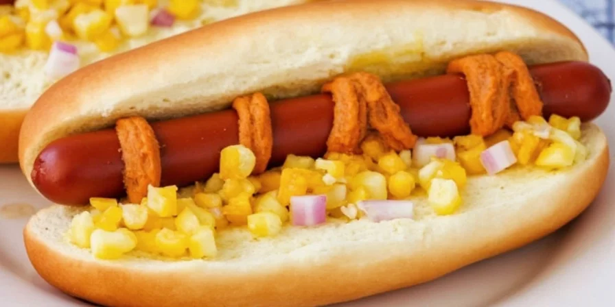 Different sauce combinations for hot dogs