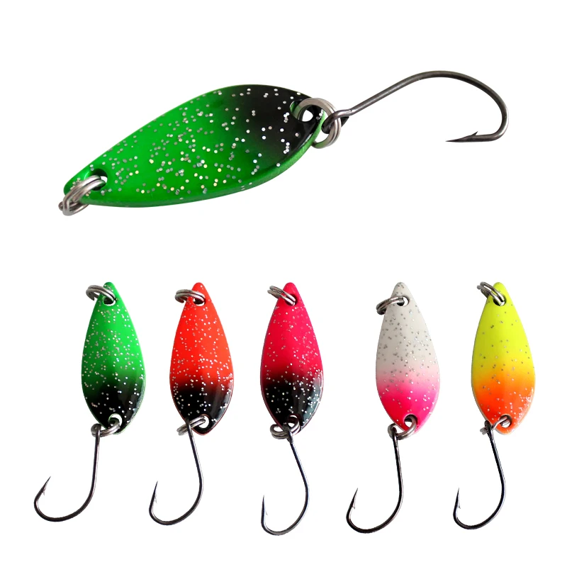 

Fishing spoon trout lures various color metal jigging spoon, Vavious colors