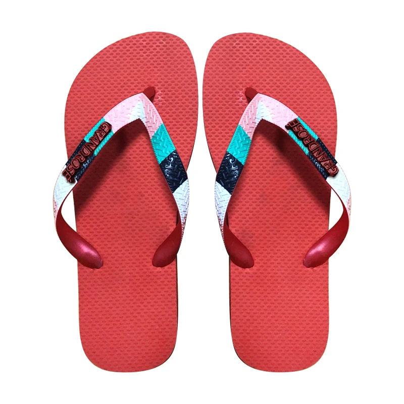 

wholesale lady summer party outdoor beach rubber flip flops women Antiskid wear resistant breathable slipper custom slipper, Picture