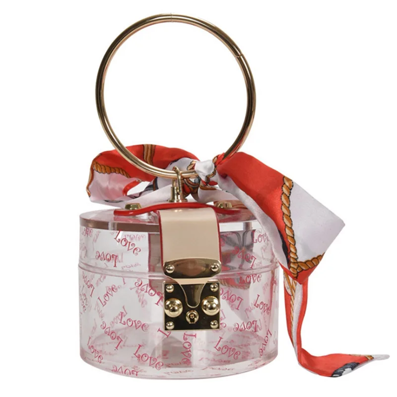 

OXGIFT Wholesale Acrylic Jelly candy handbags color purses bag