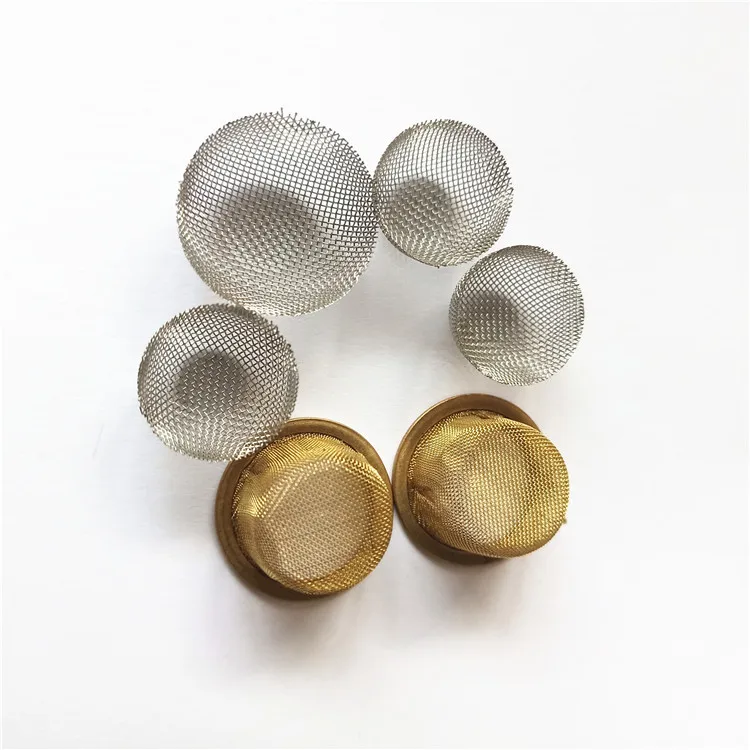 

60 mesh 3/8 1/2 5/8 Stainless steel tobacco smoking metal Brass mesh pipe network filter for water pipe
