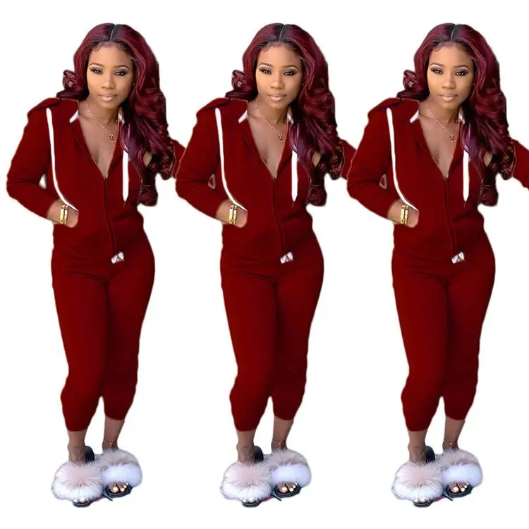 

2021 new arrivals Women Joggers women long sleeve two piece pants Clothing Women Two Piece Sets