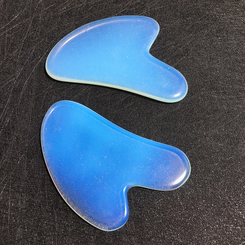 

Cheap opalite heart shape gua sha board custom tool jade stone mini massager