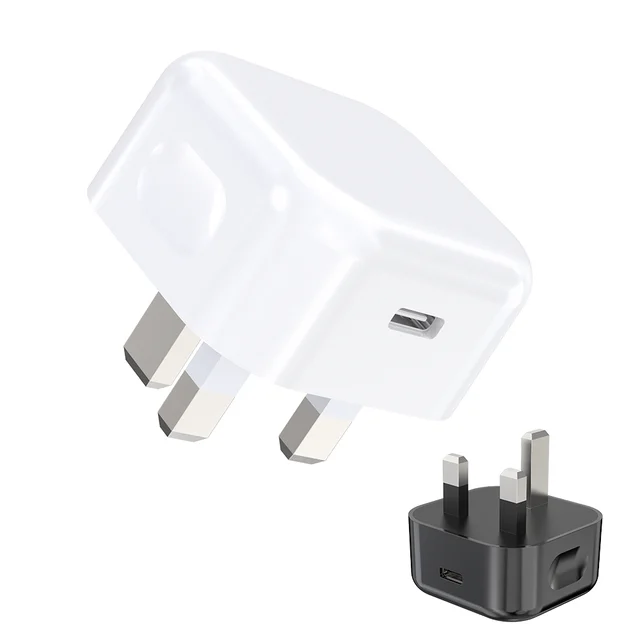 

Pd 3.0 20 Watts Wall Charger Uk 20w Usb C Fast Charger For Iphone 12, White