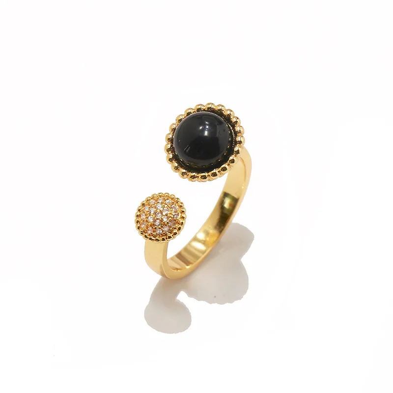 

Rushed Crystal Gold Color Women Rings Gold Plated