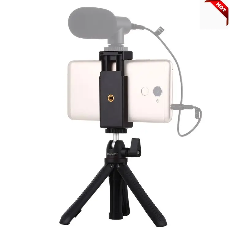 

PULUZ Other Camera Accessories Selfie Sticks lightweight table Tripod Mount Phone Clamp holder with Tripod Adapter & Long Screw