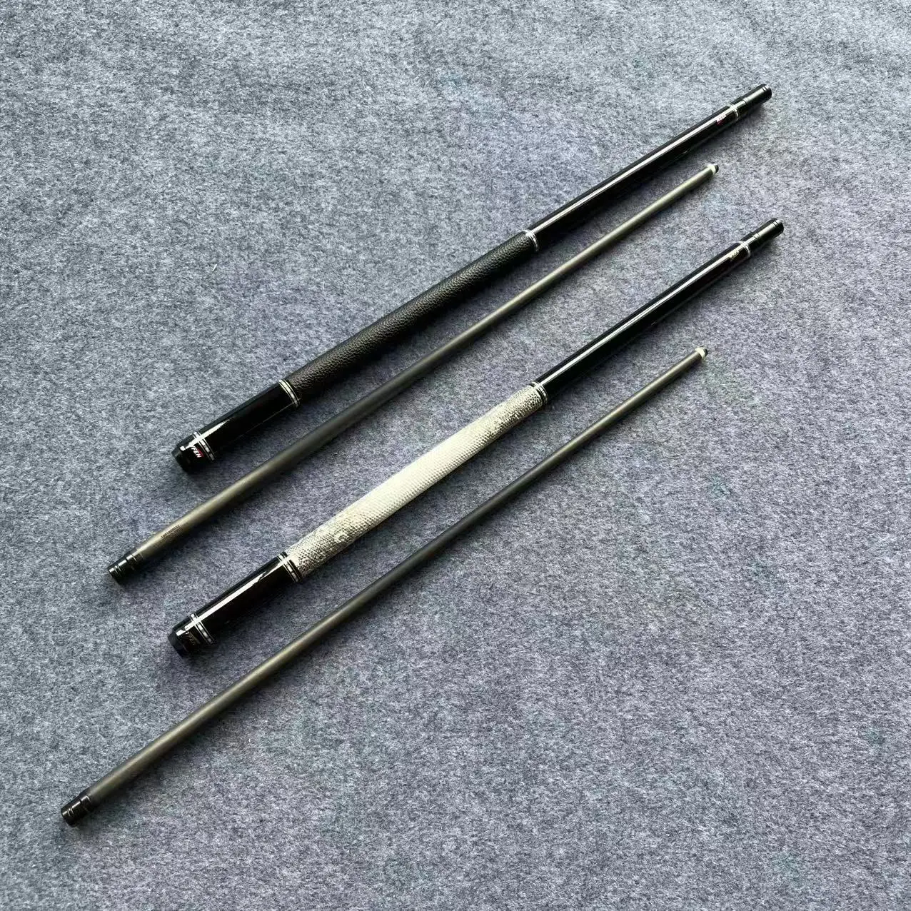 Hot Sale YFen M9-Black   1/2-pc Billiard Pool Cue With Carbon Fiber Forearm/Uni-Lock Joint and With Extension