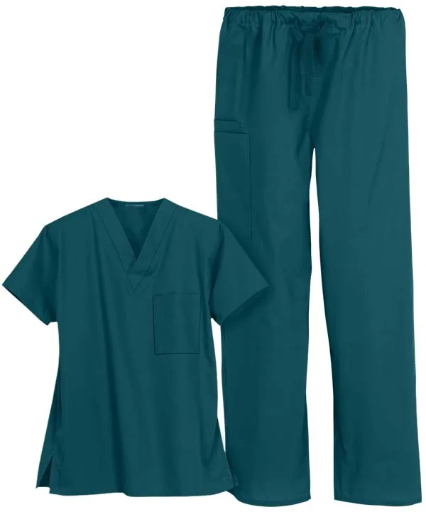 

Wholesale clean hospital uniform Not Disposable washable Unisex hospital Scrub Set, Customized